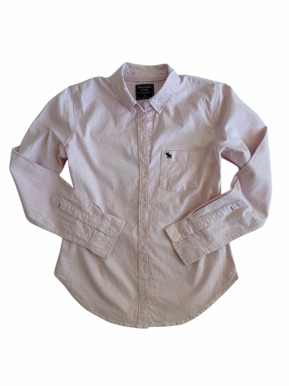 2017 Abercrombie & Fitch Pink Oxford Button-Down Women’s Shirt
